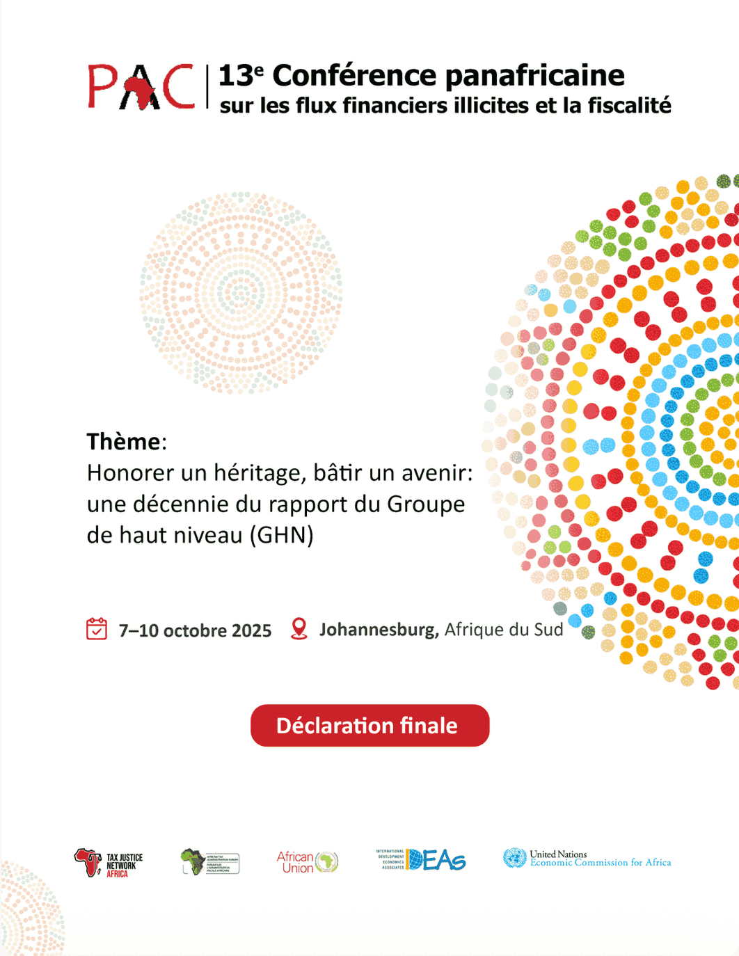 Déclaration finale de la PAC 2025