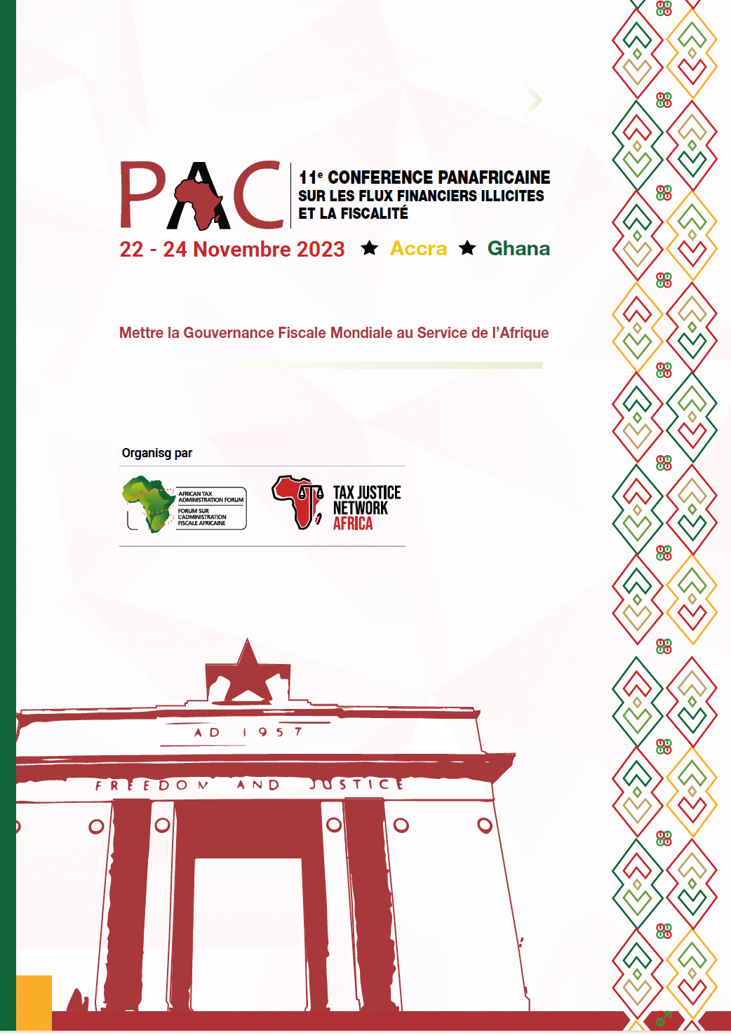 Note conceptuelle: 11e Conférence panafricaine sur les flux financiers illicites et la fiscalité