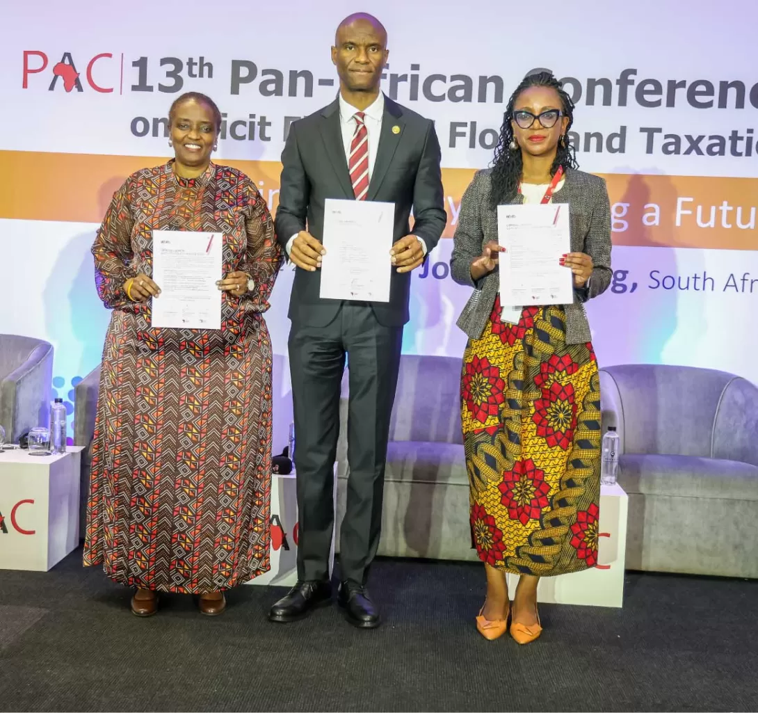 Official launch of the Anti–Illicit Financial Flows Policy Tracker at the PAC 2025.  